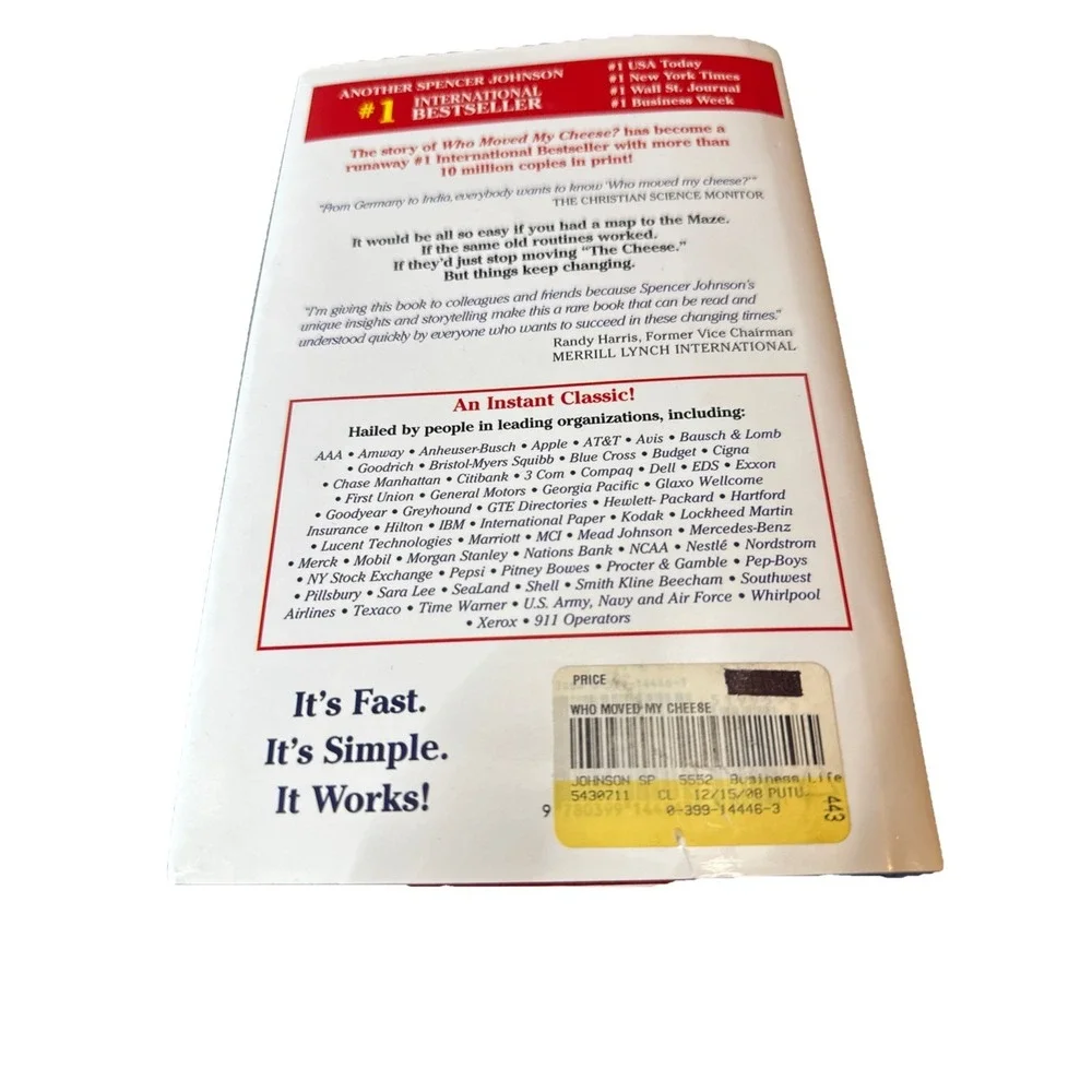 WHO MOVED MY CHEESE? HARDCOVER SPENCER‎ JOHNSON